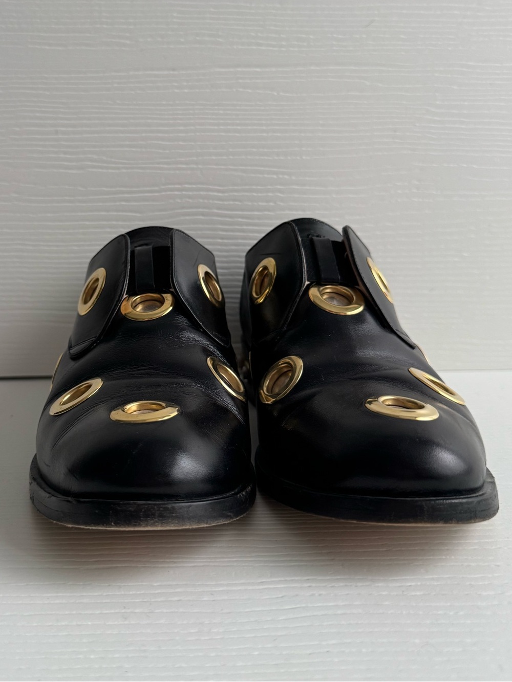 Cavalini Black Leather Embellished Loafers | Size 38.5 - Picture 5 of 12